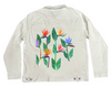 BIRD OF PARADISE2 by HEND SHEHATA, printed on a hand-made Unisex Denim Jacket