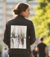 BROWN REFLECTION by RAMIR DESIGNS, digitally printed on a hand-made Unisex Denim Jacket