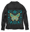 BUTTERFLY by HEND SHEHATA, digitally printed on a hand-made Unisex Denim Jacket