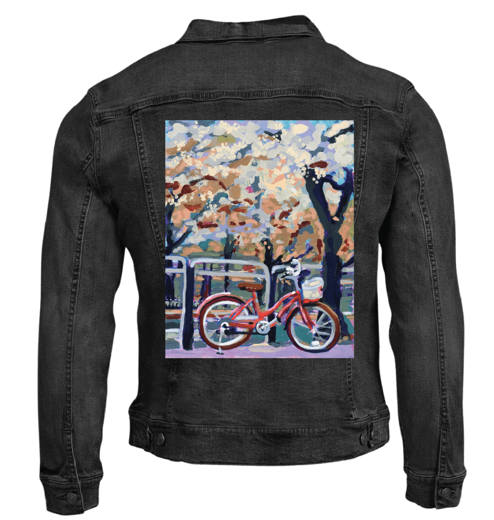 BICYCLE by PAIGE FLOTTERUD custom denim jacket by DenimINK