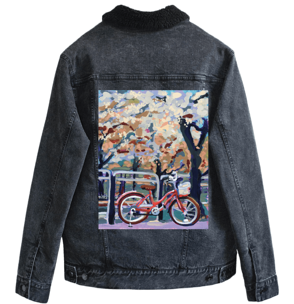 BICYCLE by PAIGE FLOTTERUD custom denim jacket by DenimINK