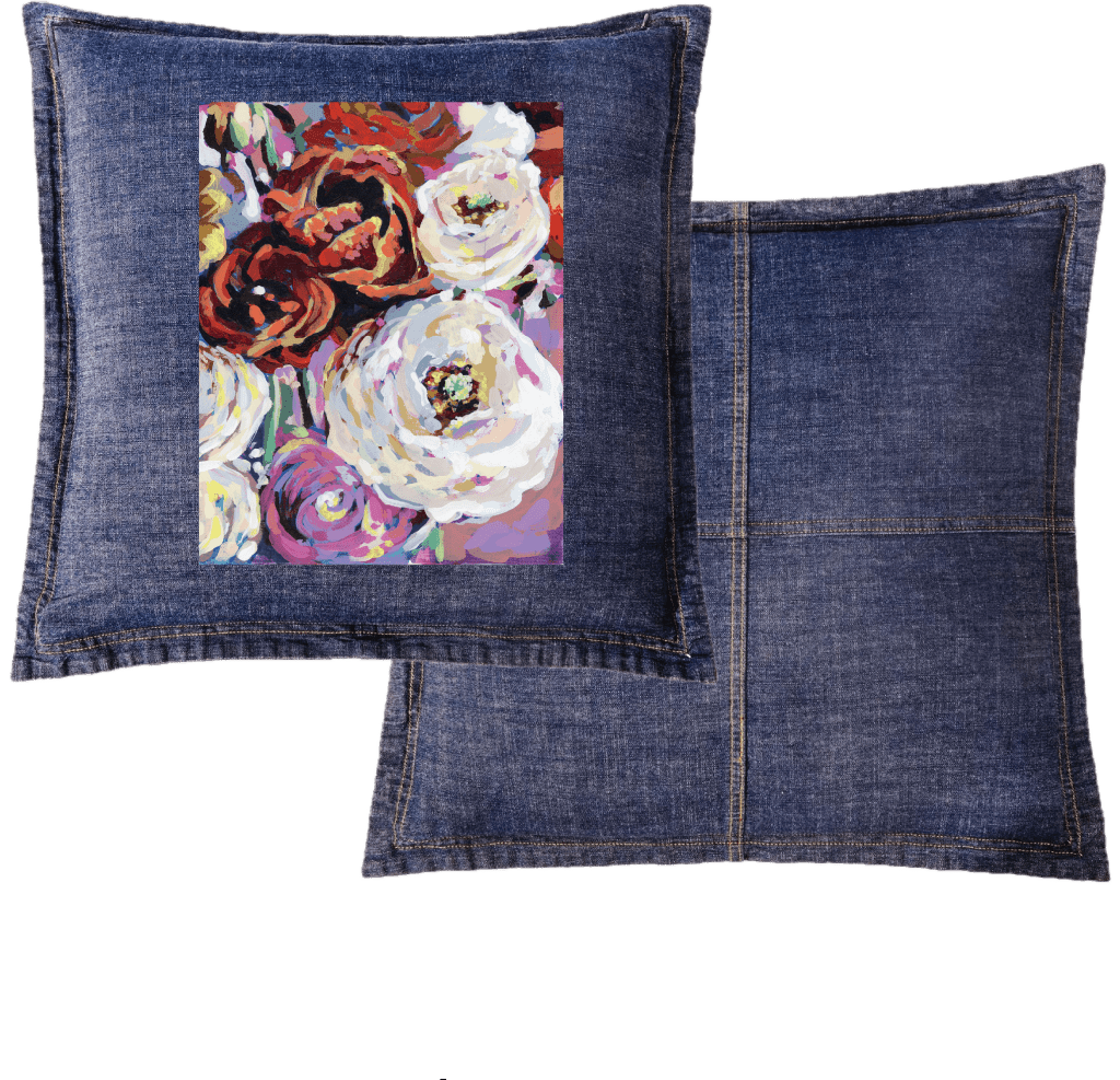 BIRTHDAY BOUQUET by PAIGE FLOTTERUD custom denim jacket by DenimINK