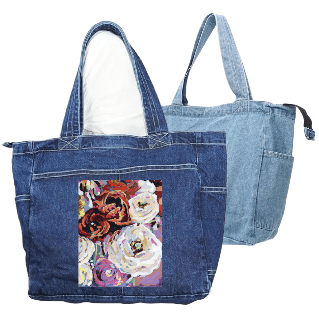 BIRTHDAY BOUQUET by PAIGE FLOTTERUD custom denim jacket by DenimINK