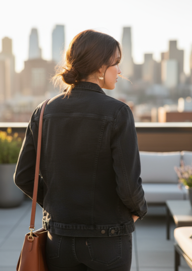 BOLD HEARTS &amp; BRIGHT COLORS, digitally printed on DENIM products: throw pillows, aprons, table place mats, hand-made Unisex Denim Jackets in 3 color choices