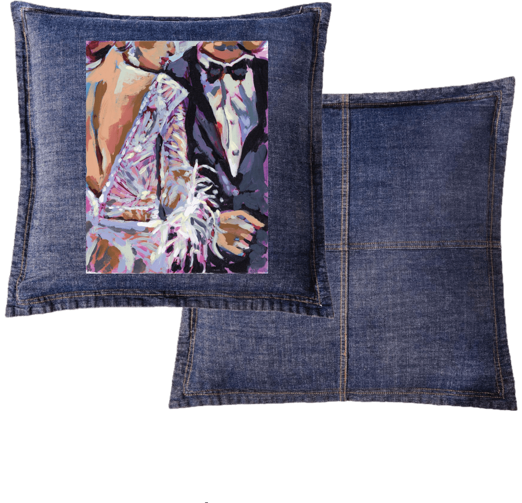 BRIDE AND GROOM by PAIGE FLOTTERUD custom denim jacket by DenimINK