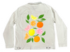 CITRUS BLOOM by HEND SHEHATA, digitally printed on a hand-made Unisex Denim Jacket