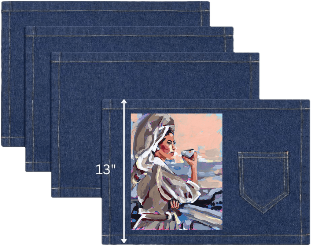 COFFEE GIRL by PAIGE FLOTTERUD custom denim jacket by DenimINK