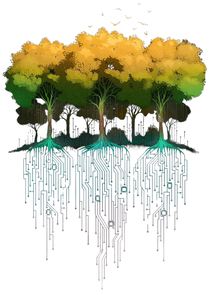 CONNECTION FOREST by TOBE FONSECA, digitally printed on DENIM products: throw pillows, aprons, table place mats, and hand-made Unisex Denim Jackets in 3 color choices CONNECTION FOREST by TOBE FONSECA, digitally printed on DENIM products: throw pillows, aprons, table place mats, and hand-made Unisex Denim Jackets in 3 color choices