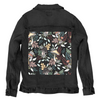 ENCHANTED MUSHROOMS by CECILIA BATTAINI, printed on a hand-made Unisex Denim Jacket