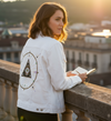Evil Eye Mandala by CatCoq, printed on a hand-made Unisex Denim Jacket