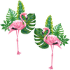 FLAMINGO2 by CECILIA BATTAINI, printed on a hand-made Unisex Denim Jacket