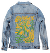 GOLDENROD by KITSCH AND CURATE, digitally printed on a hand-made Unisex Denim Jacket