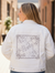 HOWDY SQUARE by KITSCH AND CURATE, digitally printed on a hand-made Unisex Denim Jacket