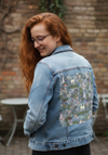 INTO THE WOODS by CECILIA BATTAINI, printed on a hand-made Unisex Denim Jacket