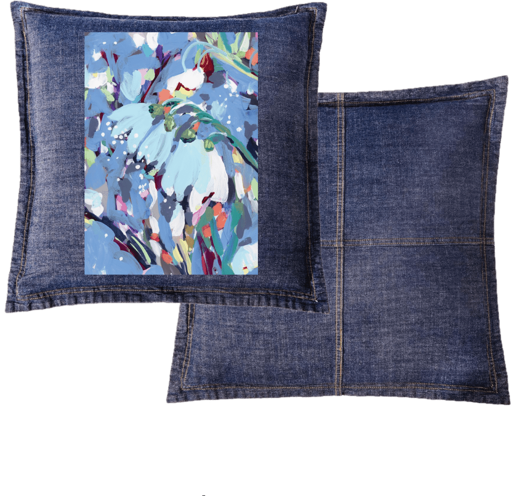 JANUARY BIRTH FLOWER by PAIGE FLOTTERUD custom denim jacket by DenimINK