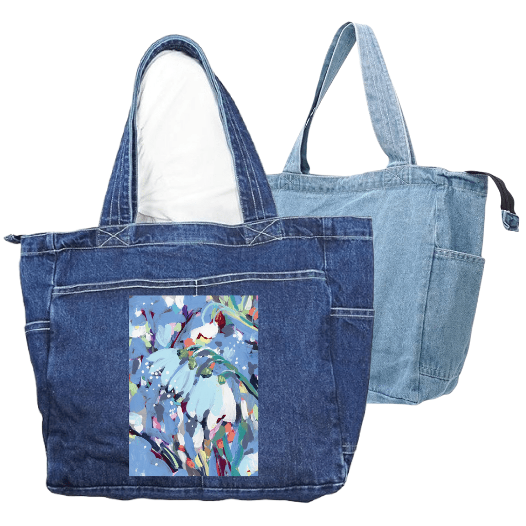 JANUARY BIRTH FLOWER by PAIGE FLOTTERUD custom denim jacket by DenimINK