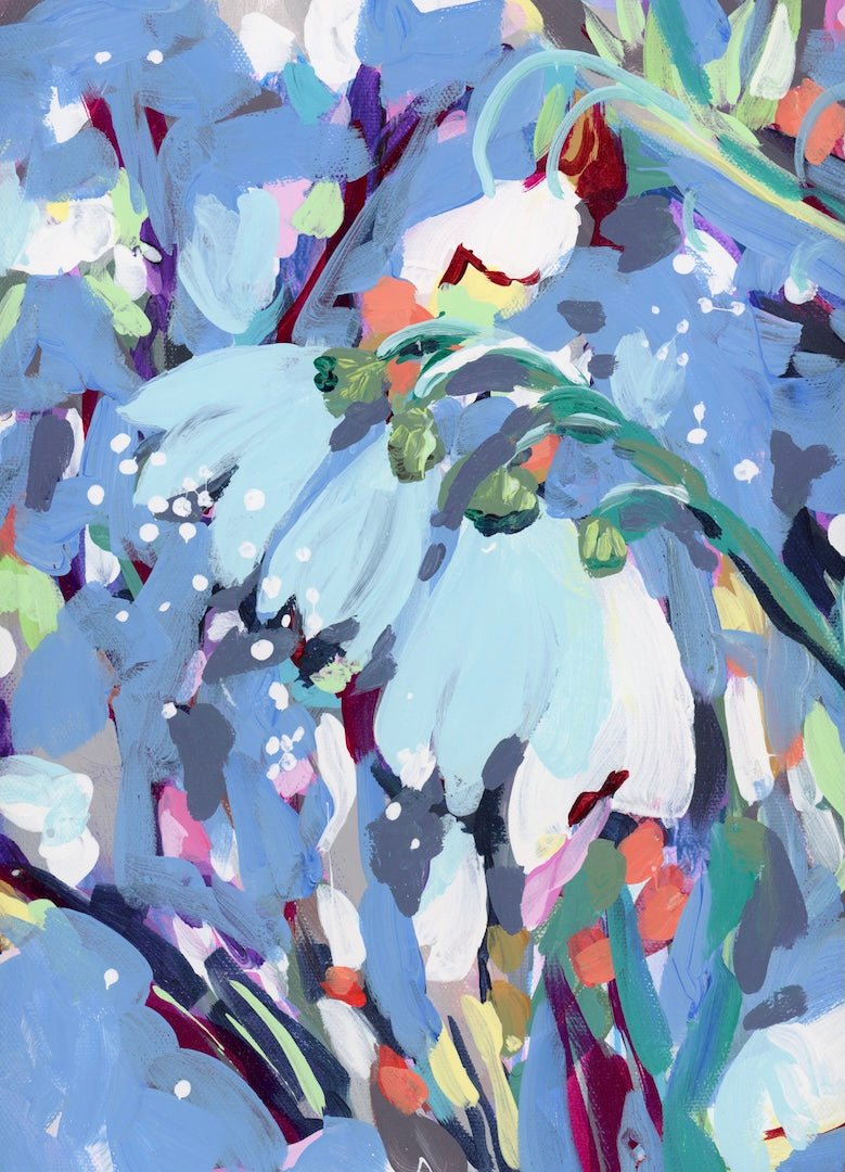 JANUARY BIRTH FLOWER by PAIGE FLOTTERUD custom denim jacket by DenimINK