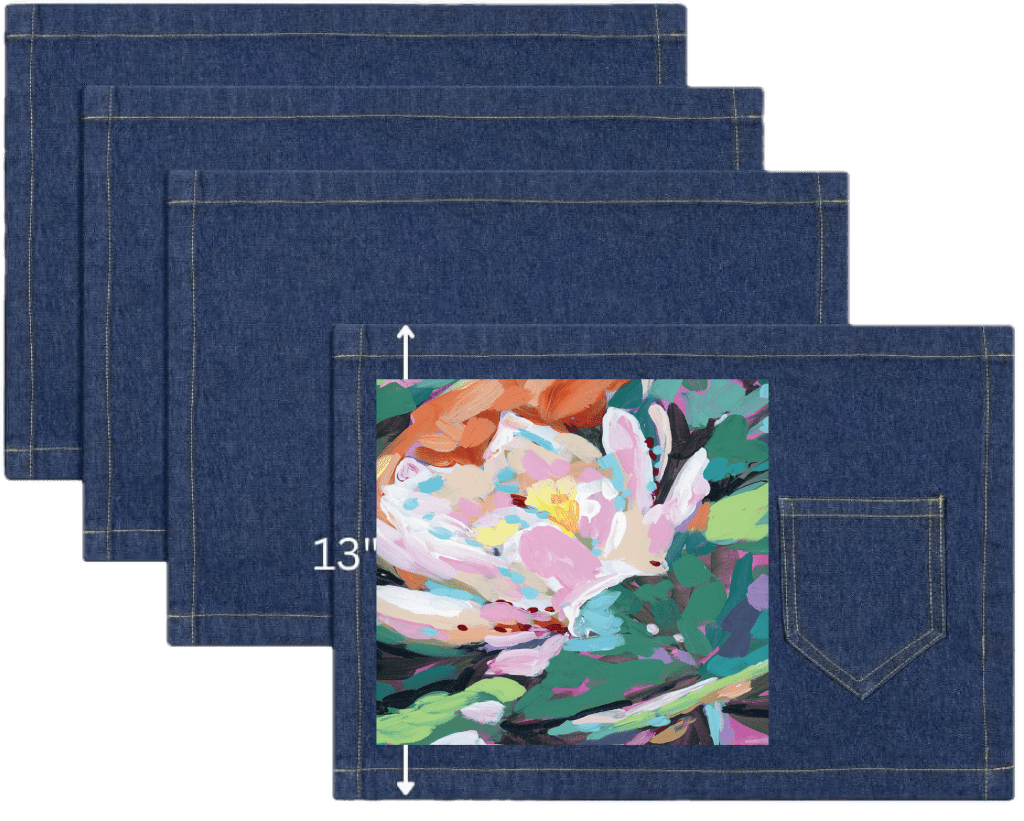 JULY BIRTH FLOWER by PAIGE FLOTTERUD custom denim jacket by DenimINK