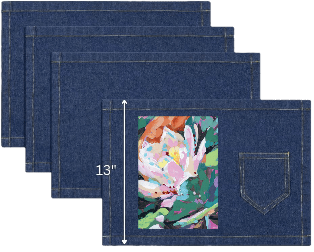 JULY BIRTH FLOWER by PAIGE FLOTTERUD custom denim jacket by DenimINK