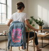 Little &amp; Fierce by CatCoq, printed on a hand-made Unisex Denim Jacket