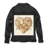 Love to Travel by Tobe Fonseca, printed on a hand-made Unisex Denim Jacket