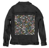 MIDNIGHT GARDEN by CECILIA BATTAINI, printed on a hand-made Unisex Denim Jacket