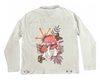 MUSHROOMS MAGIC 1 by CECILIA BATTAINI, printed on a hand-made Unisex Denim Jacket