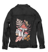 MUSHROOM MAGIC 2 by CECILIA BATTAINI, printed on a hand-made Unisex Denim Jacket