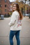 MUSHROOM MAGIC 2 by CECILIA BATTAINI, printed on a hand-made Unisex Denim Jacket
