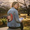 Siamese by Pepe Rodriguez AKA ppmid, printed on a hand-made Unisex Denim Jacket