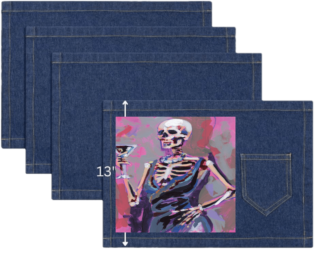 MRS. SKELE by PAIGE FLOTTERUD custom denim jacket by DenimINK