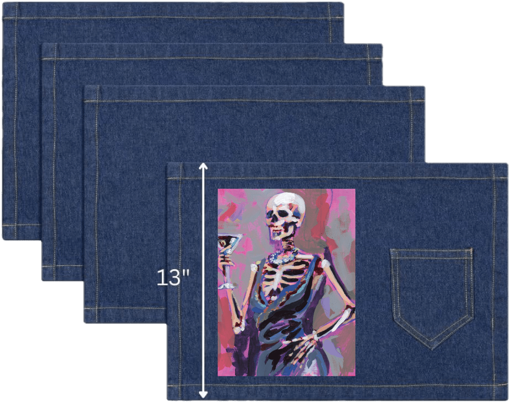 MRS. SKELE by PAIGE FLOTTERUD custom denim jacket by DenimINK