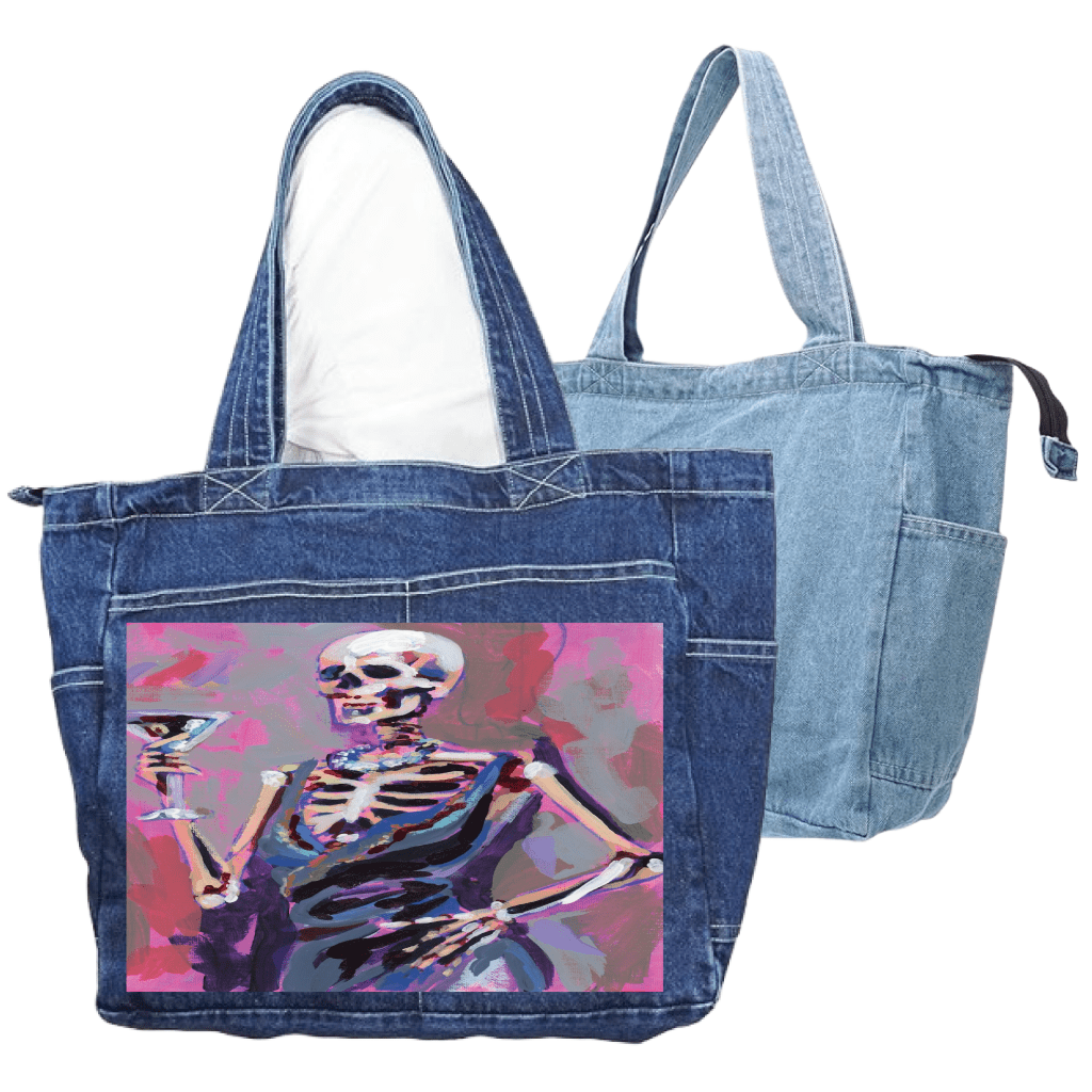 MRS. SKELE by PAIGE FLOTTERUD custom denim jacket by DenimINK
