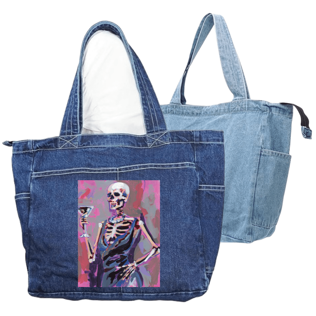 MRS. SKELE by PAIGE FLOTTERUD custom denim jacket by DenimINK