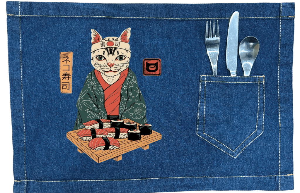NEKO SUSHI BAR by VINCENT TRINIDAD custom denim jacket by DenimINK