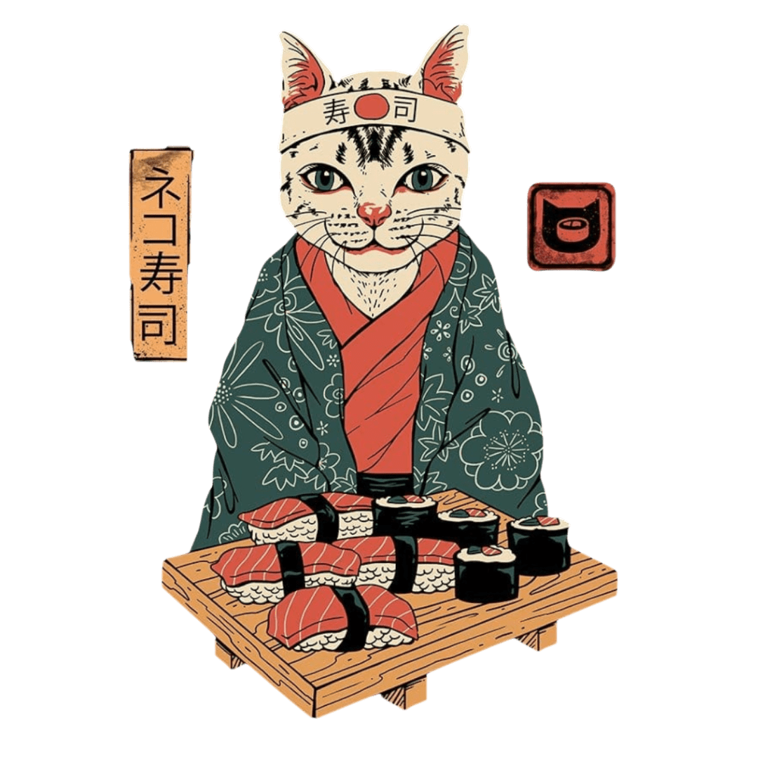 NEKO SUSHI BAR by VINCENT TRINIDAD custom denim jacket by DenimINK