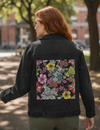 NIGHT IN INDIA by CECILIA BATTAINI, printed on a hand-made Unisex Denim Jacket