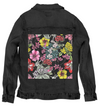 NIGHT IN INDIA by CECILIA BATTAINI, printed on a hand-made Unisex Denim Jacket
