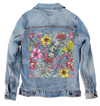 NIGHT IN INDIA by CECILIA BATTAINI, printed on a hand-made Unisex Denim Jacket