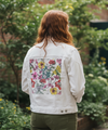 NIGHT IN INDIA by CECILIA BATTAINI, printed on a hand-made Unisex Denim Jacket