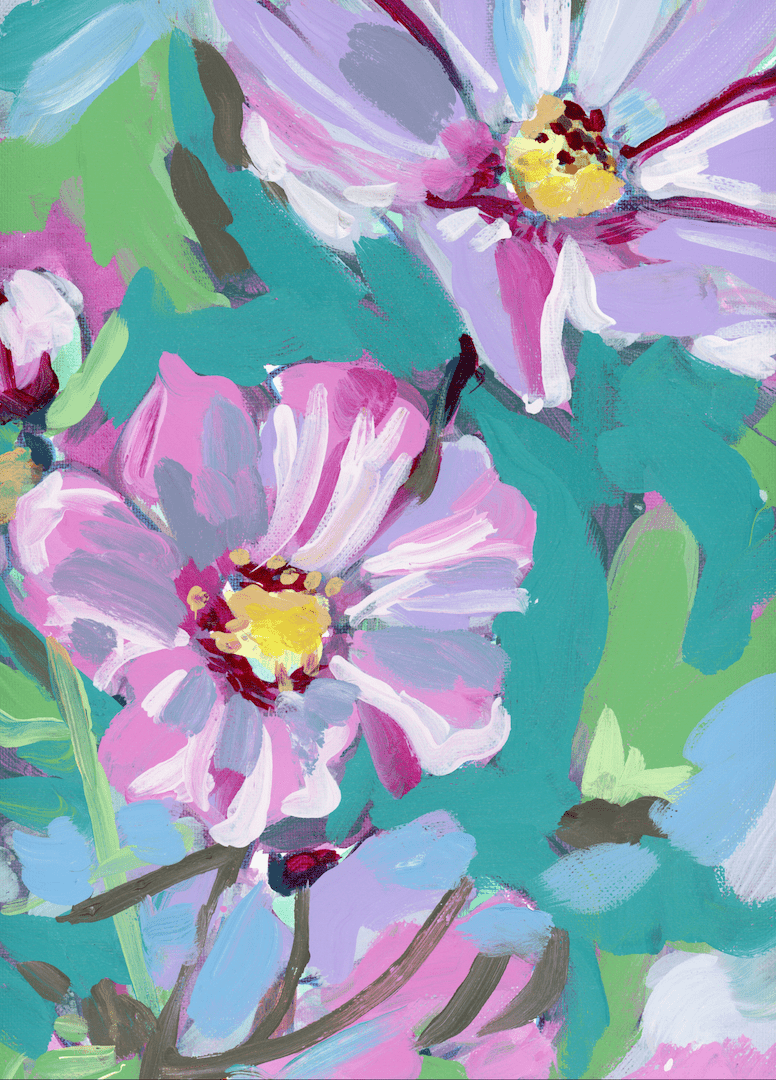 OCTOBER BIRTH FLOWER by PAIGE FLOTTERUD custom denim jacket by DenimINK