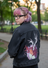 Pagan Queen by Jess Adams, printed on a hand-made Unisex Denim Jacket
