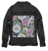 PEONIES by CECILIA BATTAINI, printed on a hand-made Unisex Denim Jacket