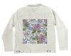 PEONIES by CECILIA BATTAINI, printed on a hand-made Unisex Denim Jacket