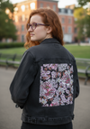 PINK AFTERNOON by CECILIA BATTAINI, printed on a hand-made Unisex Denim Jacket