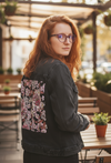 PINK AFTERNOON by CECILIA BATTAINI, printed on a hand-made Unisex Denim Jacket