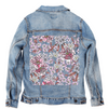 PINK AFTERNOON by CECILIA BATTAINI, printed on a hand-made Unisex Denim Jacket