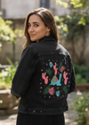 PINK CAMEL by HEND SHEHATA, digitally printed on a hand-made Unisex Denim Jacket