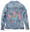 PINK CAMEL by HEND SHEHATA, digitally printed on a hand-made Unisex Denim Jacket