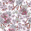 PINK AFTERNOON by CECILIA BATTAINI, printed on a hand-made Unisex Denim Jacket